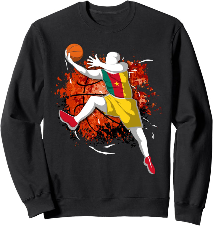 Kameruner Basketball Mannschaft Kamerunische Nationalflagge Sweatshirt