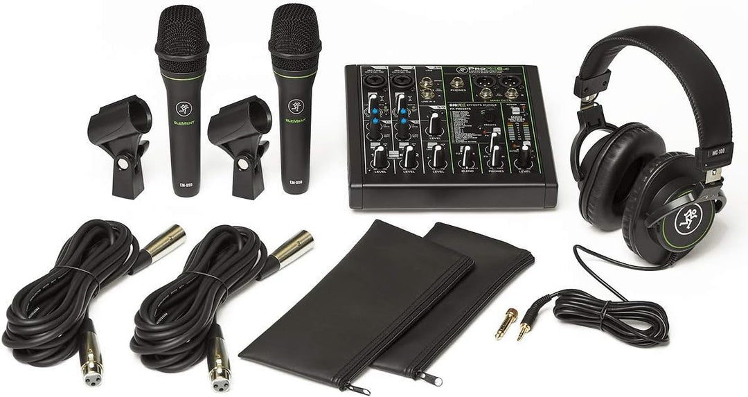 Mackie Performer Bundle: Konsole, 2 Mikrofone, Headset