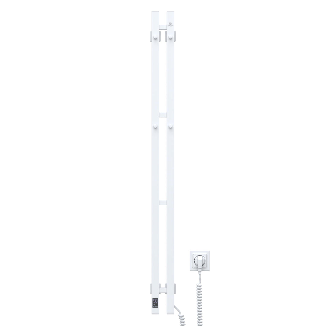 NAVIN Elektrischer Handtuchtrockner Silouette Quadro 90x1200 mit Sensorsteuerung - Weiss aus hochwer
