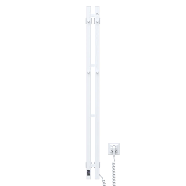 NAVIN Elektrischer Handtuchtrockner Silouette Quadro 90x1200 mit Sensorsteuerung - Weiss aus hochwer