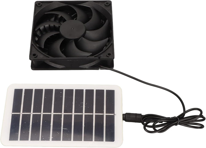 Haofy 15W Wasserdichtes Solarpanel-Lüfter-Kit, Solar-Ventilator-Abluftventilator für Gewächshaus, Da