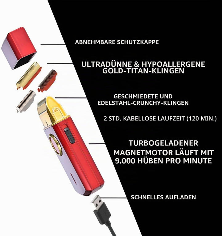 Stylecraft Elektrischer Bart- und Haarrasierer, kabelloser elektrischer Bartrasierer für Herren bis