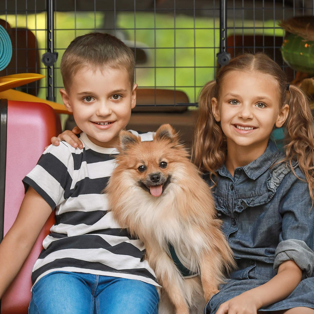 Relaxdays Hundegitter Auto, Trenngitter Universal gross, verstellbare Breite, Autogitter Masse HxB 4