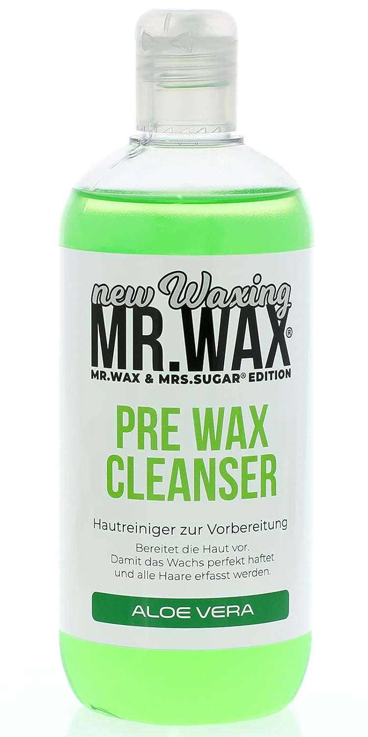 Mr. Wax Pre Wax Hautreiniger Aloe Vera, Wachs Vorbehandlung, 500ml 500 ml 1er Pack, 500 ml 1er Pack