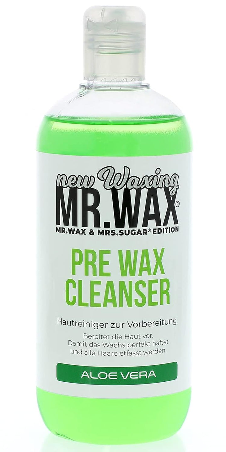 Mr. Wax Pre Wax Hautreiniger Aloe Vera, Wachs Vorbehandlung, 500ml 500 ml 1er Pack, 500 ml 1er Pack