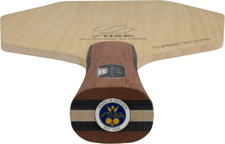 STIGA Allround Classic Cybershape - Offensives 5-Layer Tischtennisholz - Leichtgewichtig mit Präzisi