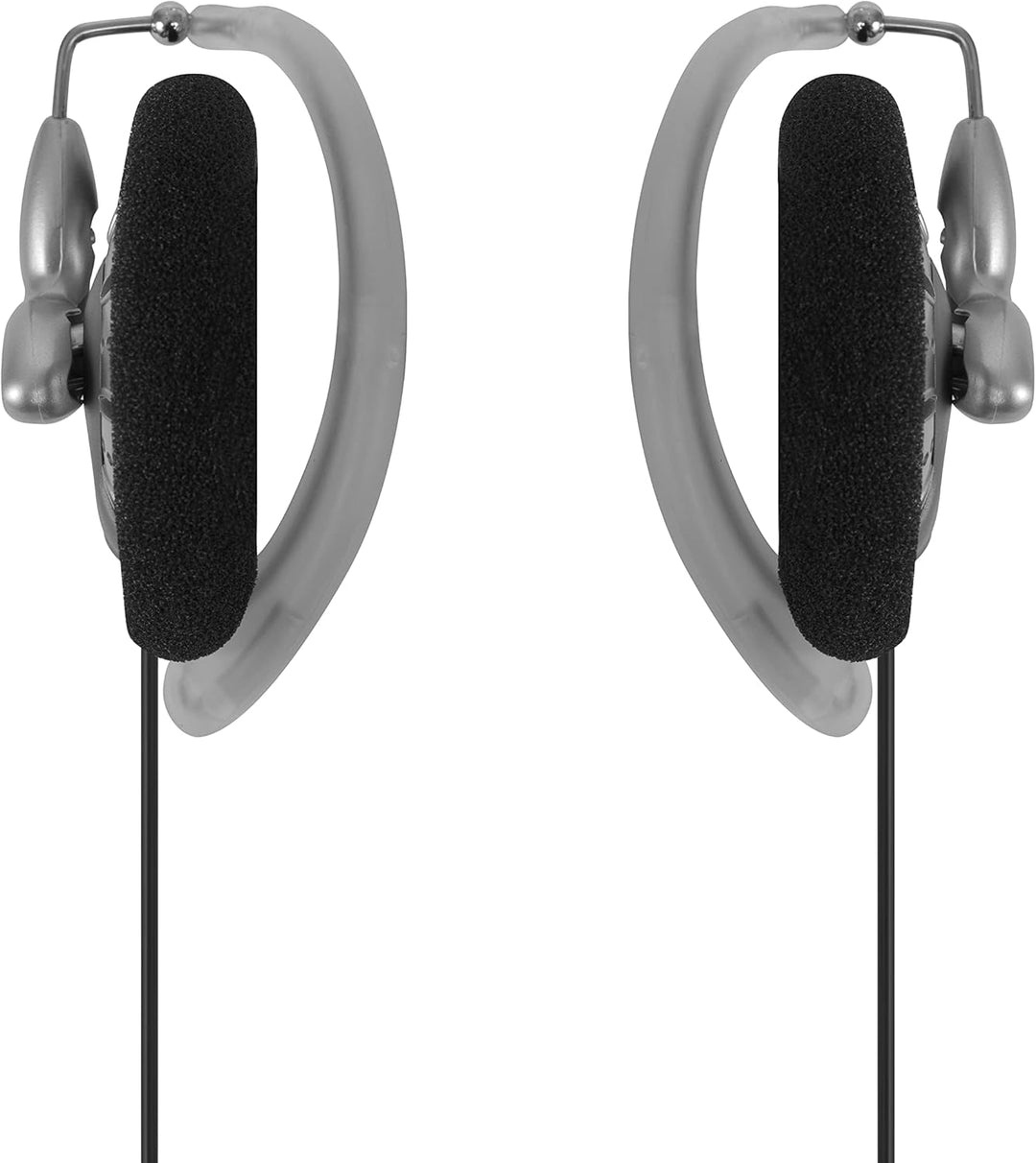 Koss KSC75 Stereo Kopfhörer mit Ohrclip für iPod, iPhone, MP3 und Smartphone - Schwarz/Silber Einzel