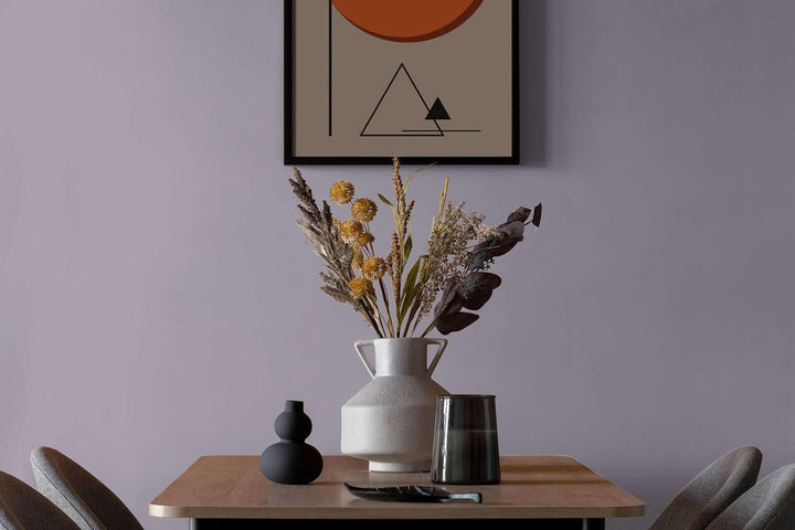 New Walls Premium Wandfarbe Violett, Lila Liquid Luxury Dispersionsfarbe für Innenräume – 1 L 1000 m