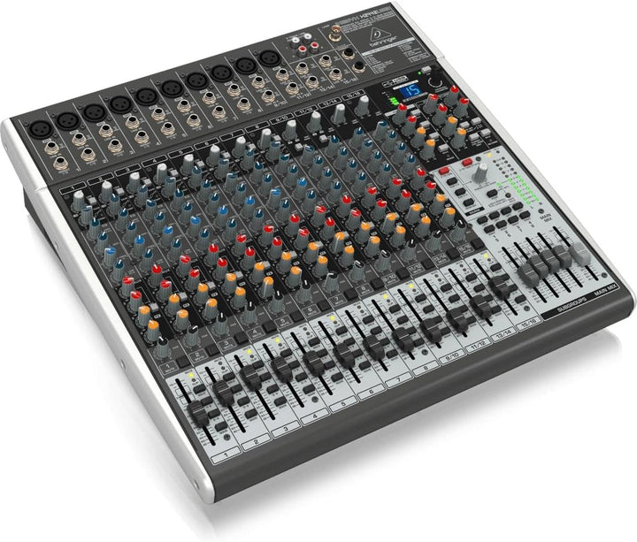Behringer XENYX X2422USB Premium 24-Input 4/2-Bus Mixer mit XENYX Mic Preamps und Compressors, Briti