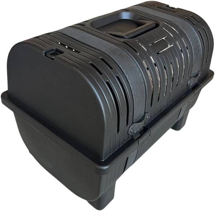 Mamapetz Lull Carrier Premium Haustier Transportbox Hund & Katze Sicher & Stilvoll (Schwarz), Schwar