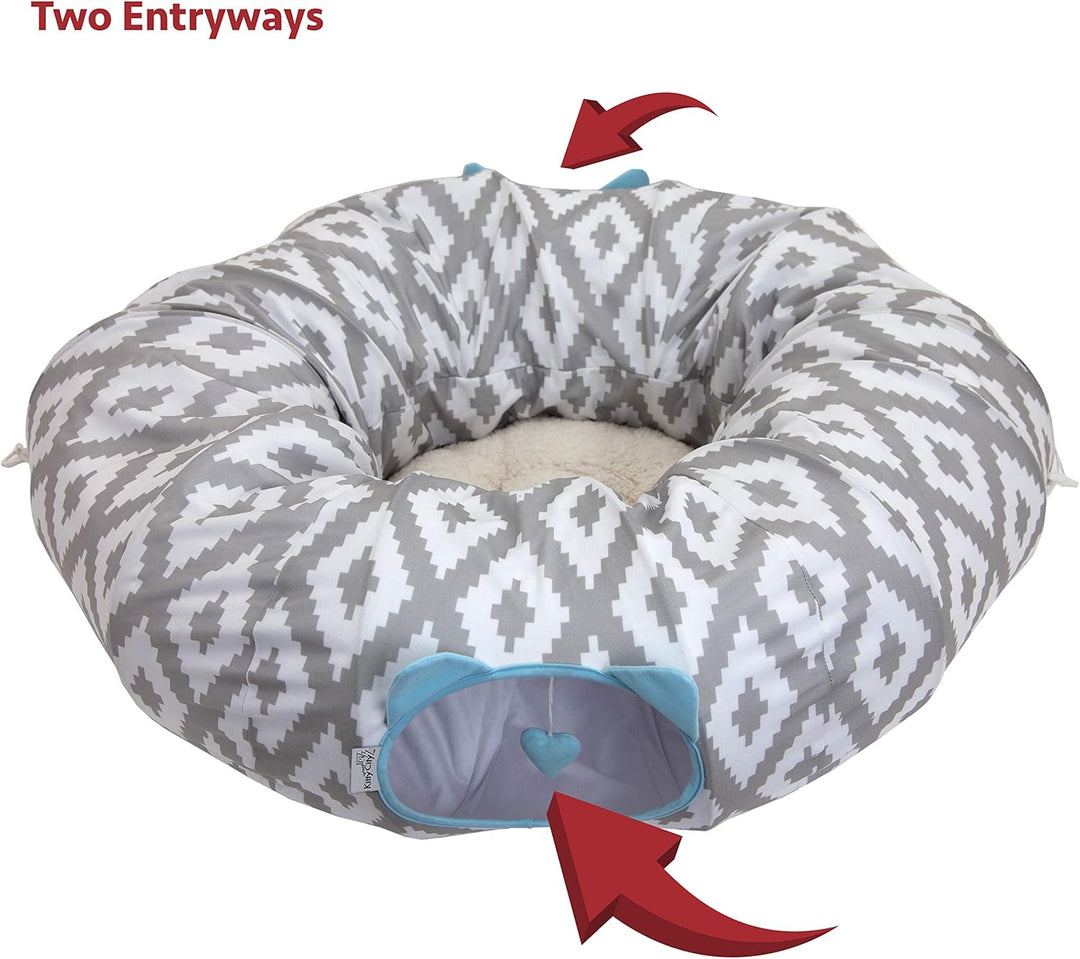 Kitty City Grosses Katzentunnelbett Katzenbett Pop Up Bett Katzenspielzeug Weihnachtsbaum Standard,