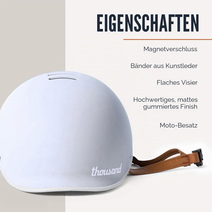 Thousand Heritage Collection Fahrradhelm für Erwachsene, niedriges Profil, Retro, Pendler, Sicherhei