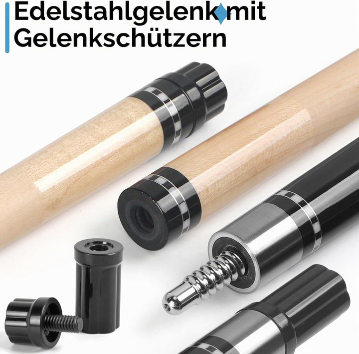 Kmise Professioneller Pool-Queue-Stick – 19 20 21 oz Queue-Sticks aus kanadischem Ahorn, Schaft mit