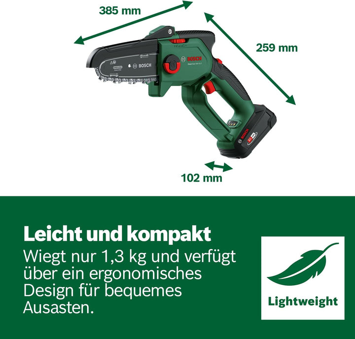 Bosch kompakter Akku-Hochentaster EasyChain 18V-15-7 (Zum Schneiden von Holz; 18 Volt System; Ketten