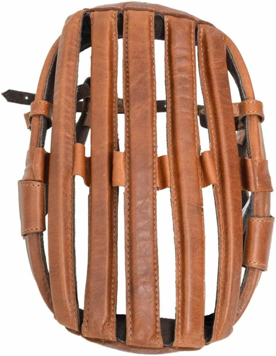 Gusti Fahrradhelm Leder - Jacques A. Bike Sturzkappe Retro Vintage Braun 58 cm, 58 cm