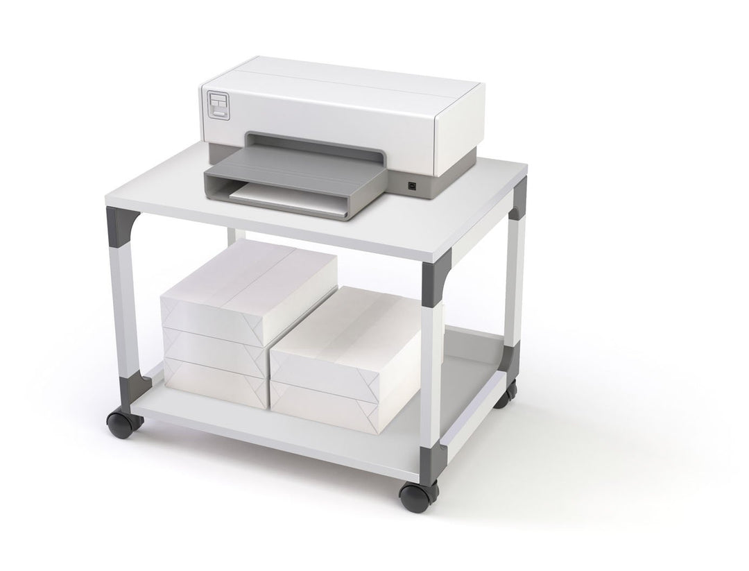 Durable System Multi Trolley 48, grau, glasfaserverstärkte Ecken, Kippschutz - 600 x 477 x 432 mm, 3