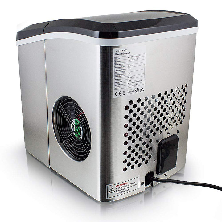 Eiswürfelmaschine Eiswürfelbereiter Eiswürfel Ice Maker EIS Maschine Icemaker (Edel Stahl)