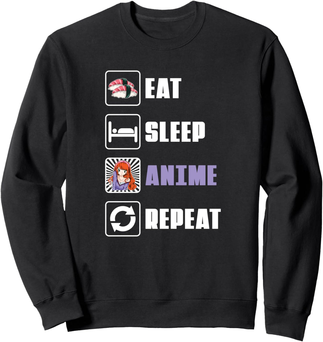 Japanische Sushi Rolle Japanischer Manga Otaku Kawaii Anime Sweatshirt