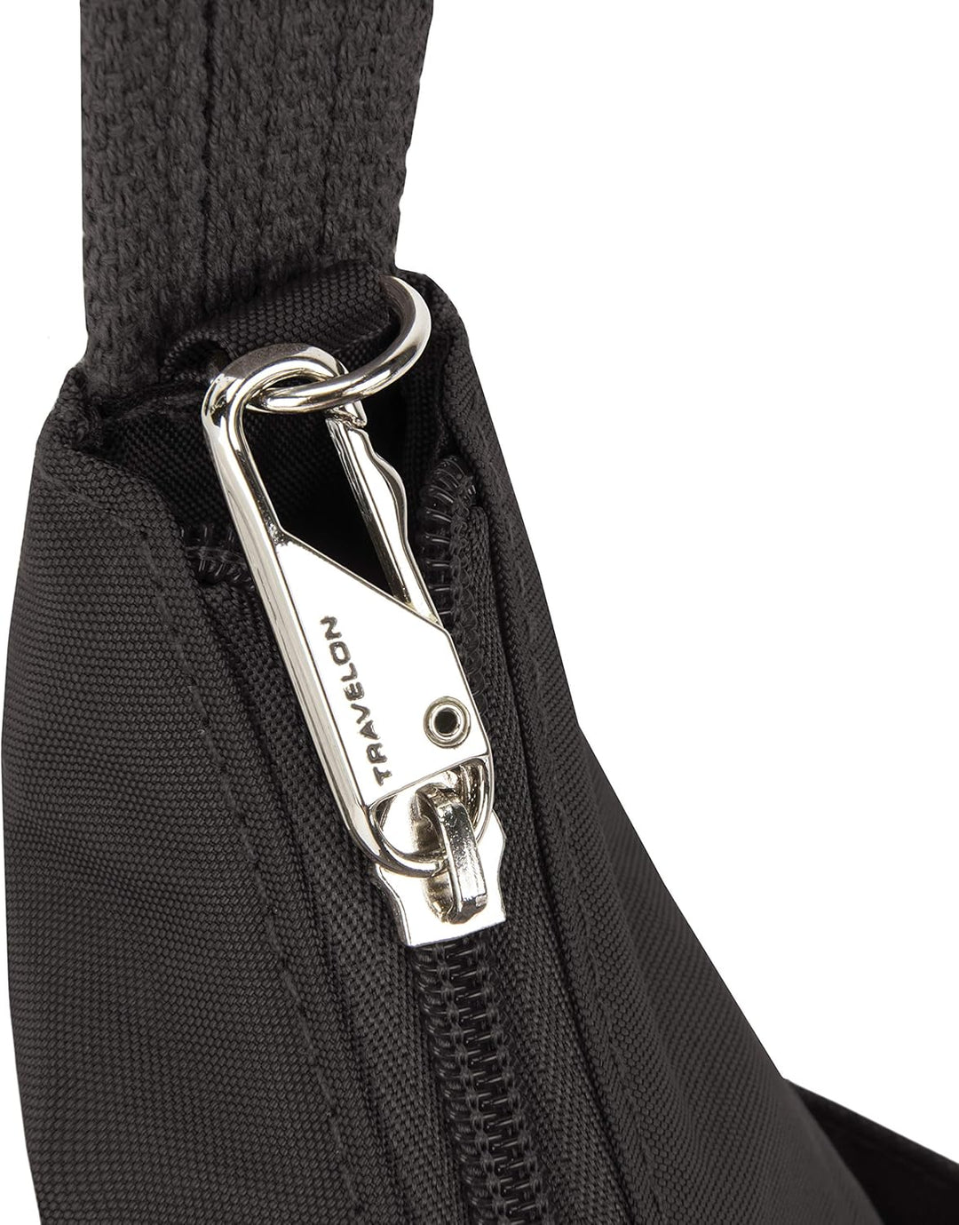 Travelon Unisex Essentials Anti-Diebstahl aufgesetzte Tasche Crossbody-Tasche Patch Crossbody Schwar