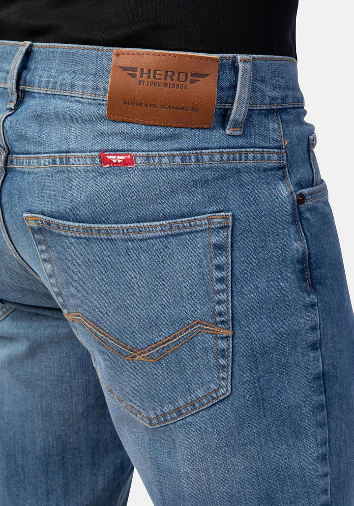 HERO BY JOHN MEDOOX Regular Straight Stretch 34W / 34L Vintage Blue, 34W / 34L Vintage Blue