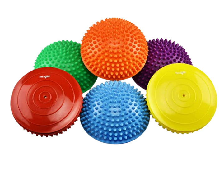 Yes4All 6 PCS Balance Pods mini, 3 Formen Hedgehog Balance Pods und Balance Disc, Rocky und geometri