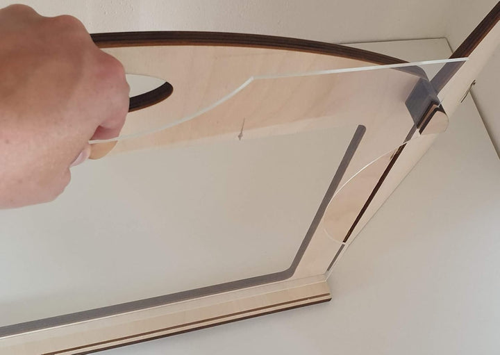 Erzähltheater Kamishibai deluxe - aus Holz für DIN A3 Bildgeschichten mit abnehmbarer transparenter