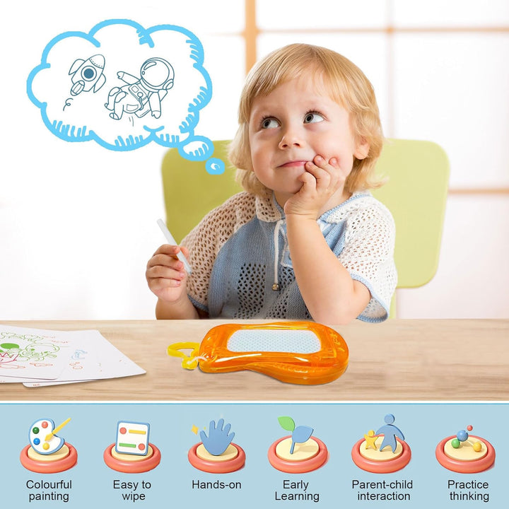 Mini Maltafel Zaubertafel, 18PCS Mini Zaubertafel Kinder, Magnetische Maltafel, Mitgebsel Kindergebu