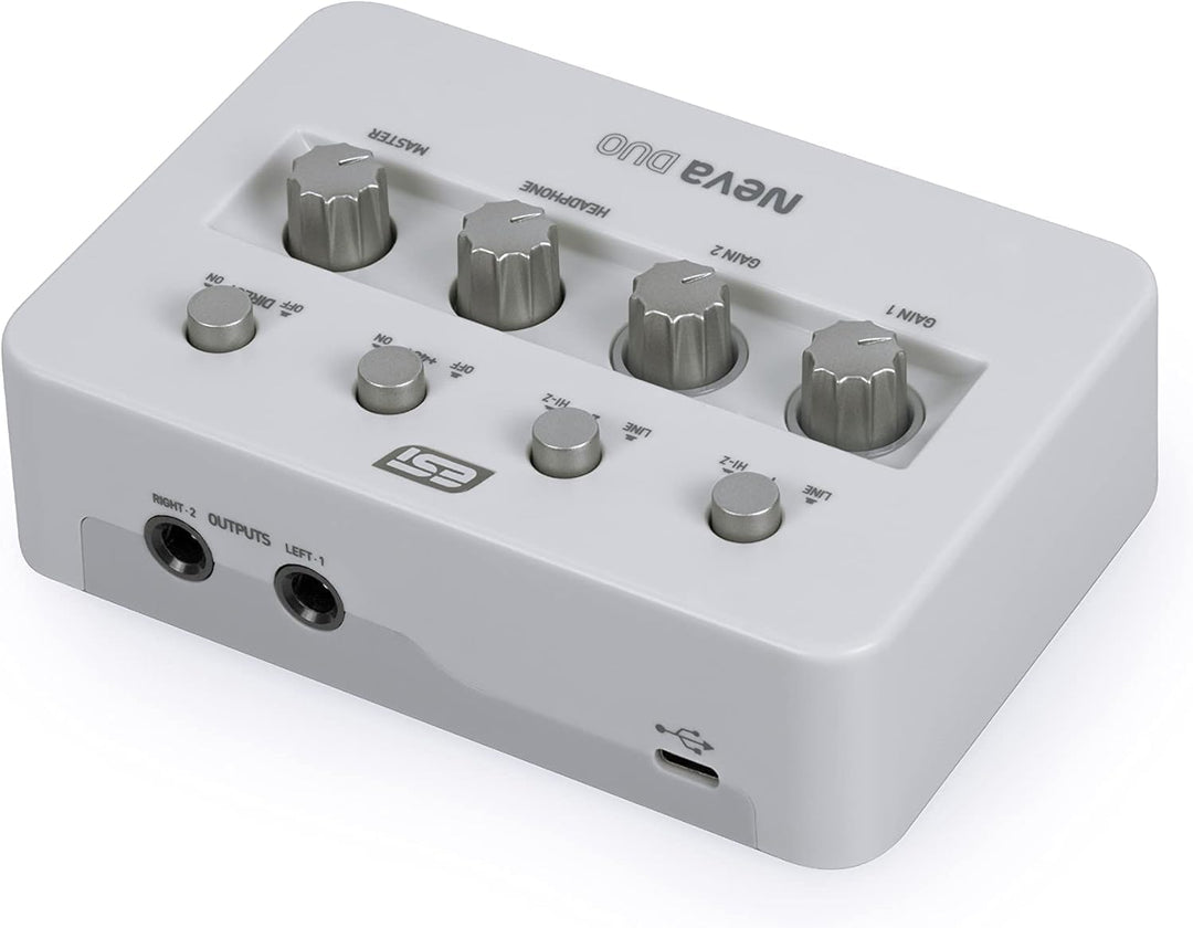 ESI Neva Duo | Professionelles 24-bit / 192 kHz USB Audio Interface, Neva Duo