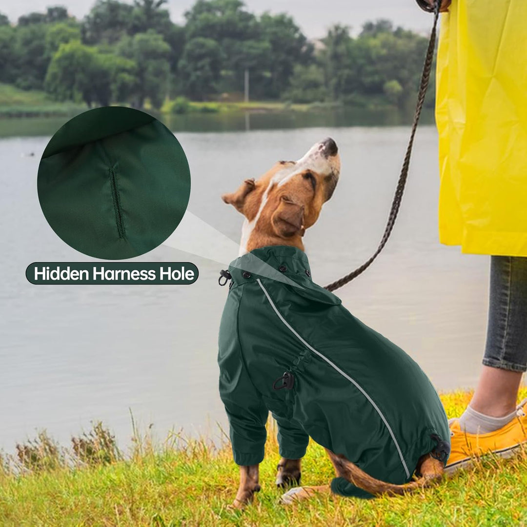 Wasserdichter Hundemantel, Regenschutz Hund Regenjacke Hunderegenmantel Einstellbare wasserdichte Ha
