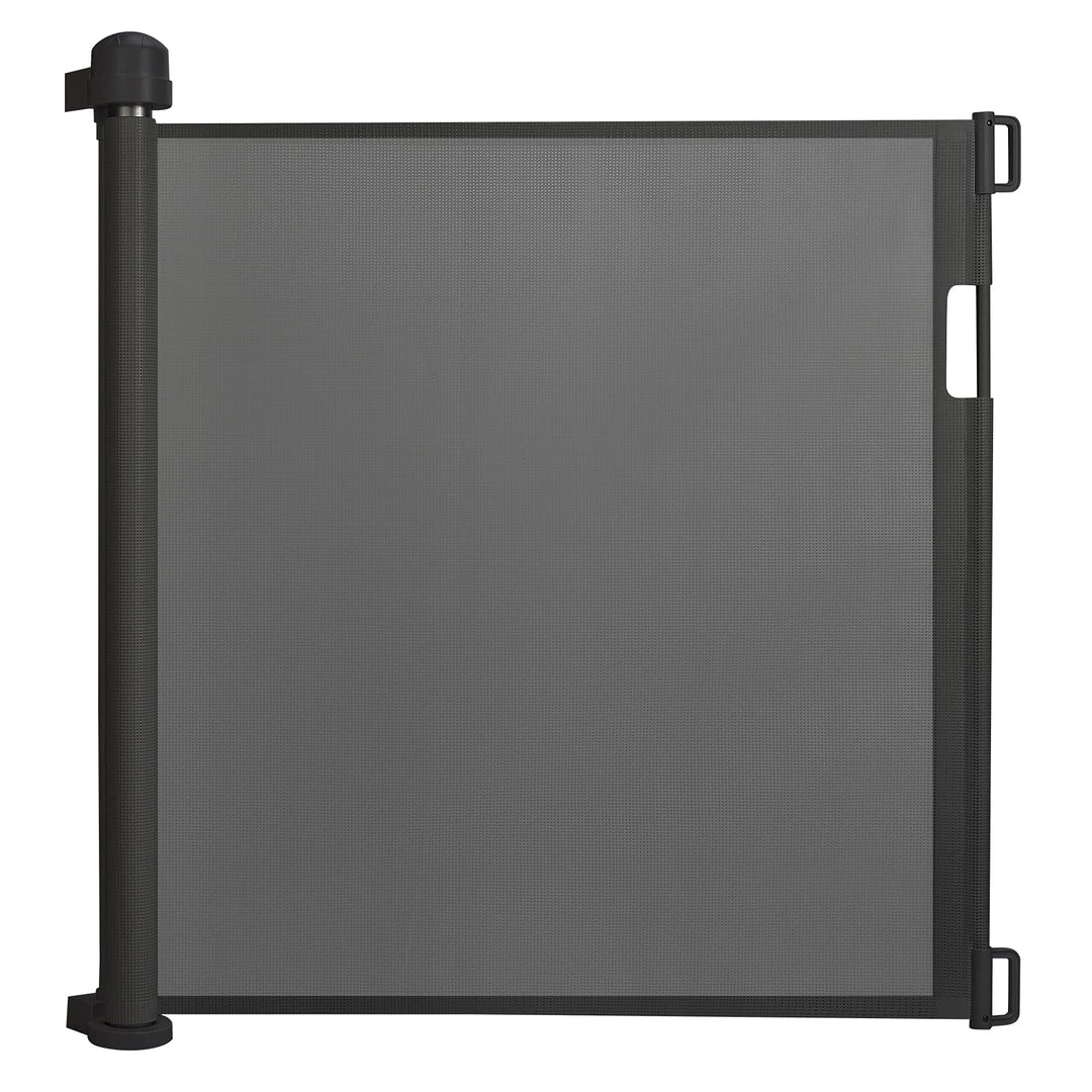 NAIZY Treppenschutzgitter Rollo Ausziehbar 0-150cm Türschutzgitter 87cm Hohe Absperrgitter Schwarz T