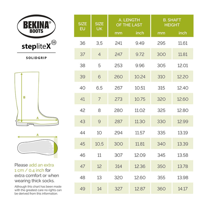 Bekina Steplite X S5 Robuste Sicherheitsstiefel für Herren und Damen mit Stahlkappe und Stahlsohle,
