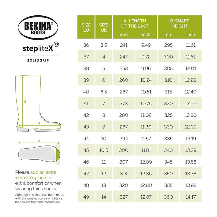 Bekina Steplite X S5 Robuste Sicherheitsstiefel für Herren und Damen mit Stahlkappe und Stahlsohle,