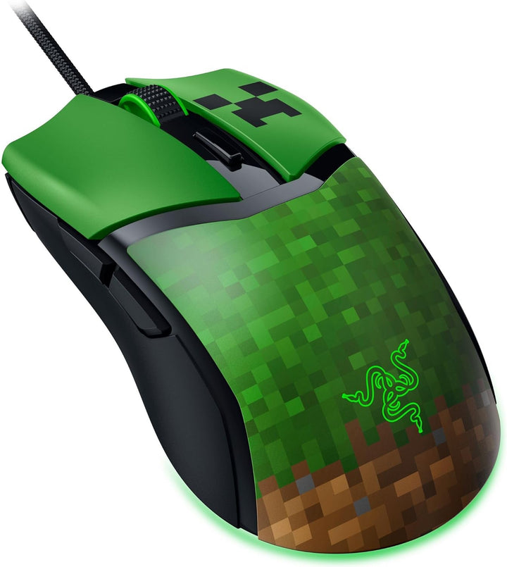 Razer Cobra Minecraft Edition - Leichte kabelgebundene Gaming-Maus - 8500 DPI Sensor (58g, optische