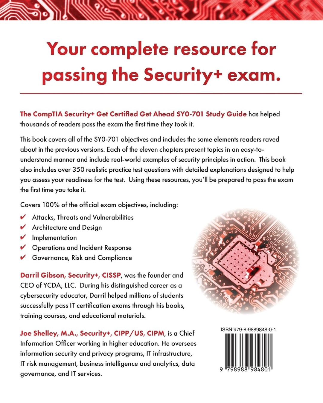 CompTIA Security+ Get Certified Get Ahead: SY0-701 Study Guide, Taschenbuch