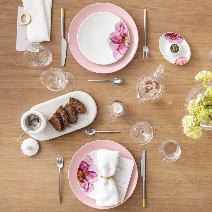 Villeroy &amp; Boch - Rose Garden Speiseteller Coupe, 28,5 x 28,5 x 3,5cm, Premium Porzellan, rosa, 10-4