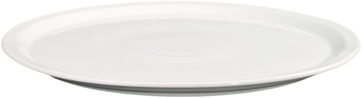 Holst Porzellan PL 030 FA3 Porzellan Tortenplatte rund 30 cm Fahnenform Weiss 30 x 30 x 2,1 cm 2 Stü