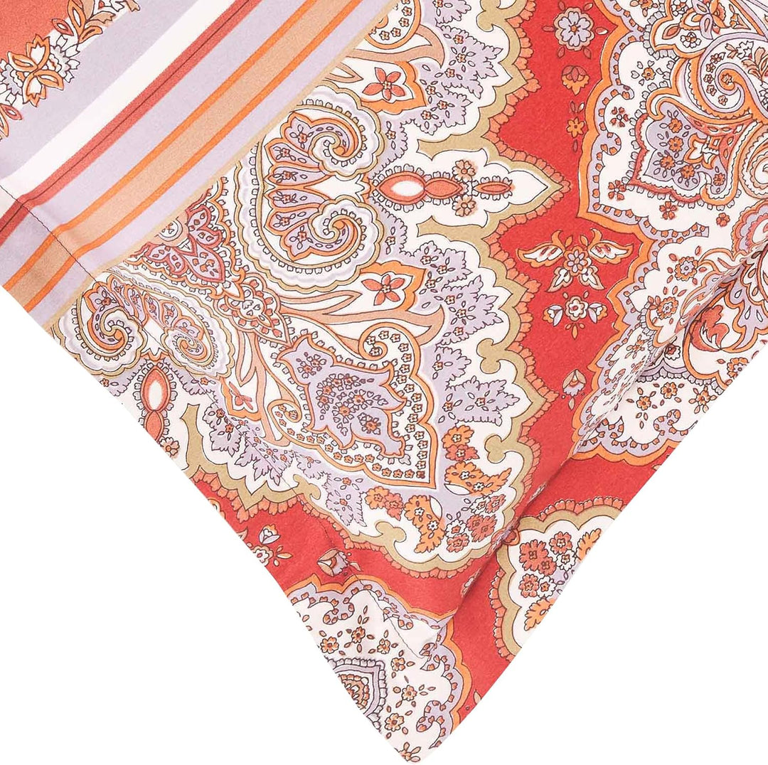 Bassetti Baumwollsatin-Kissenbezug einzeln MARECHIARO Farbe ROT R1 Grösse 40x40 40x40 Rot R1, 40x40