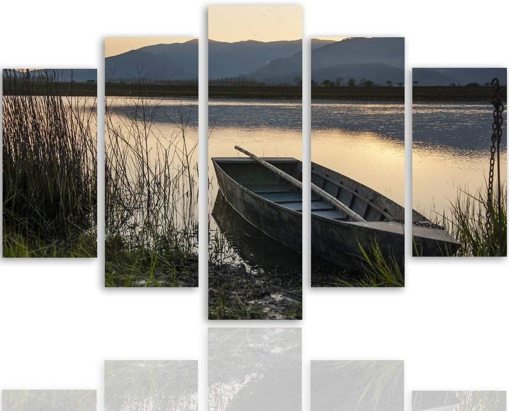 Feeby. Leinwandbild - 5 Teile - Bilder, Wand Bild, Wandbilder, Kunstdruck XXL, 5-Teilig, Typ A, 100x