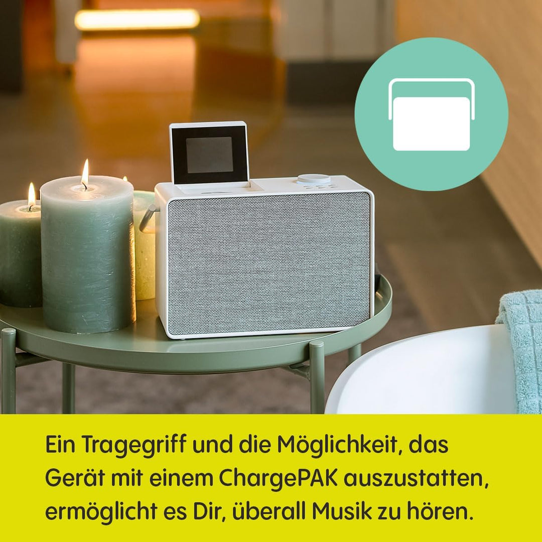 Pure Evoke Play vielseitiges Musiksystem für innen und aussen (DAB+/UKW Radio, Internetradio, Podcas