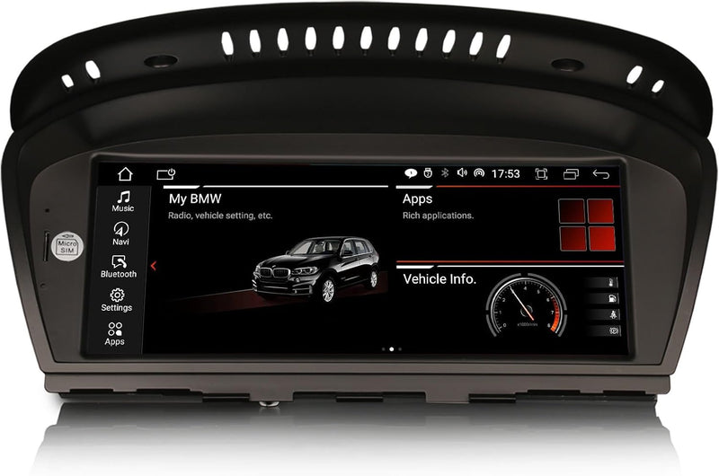 Erisin 8.8 Zoll 8-Kern Android 12.0 GPS Autoradio CarPlay Navi für BMW 3er E90 E91 E92 E93 5er E60 E