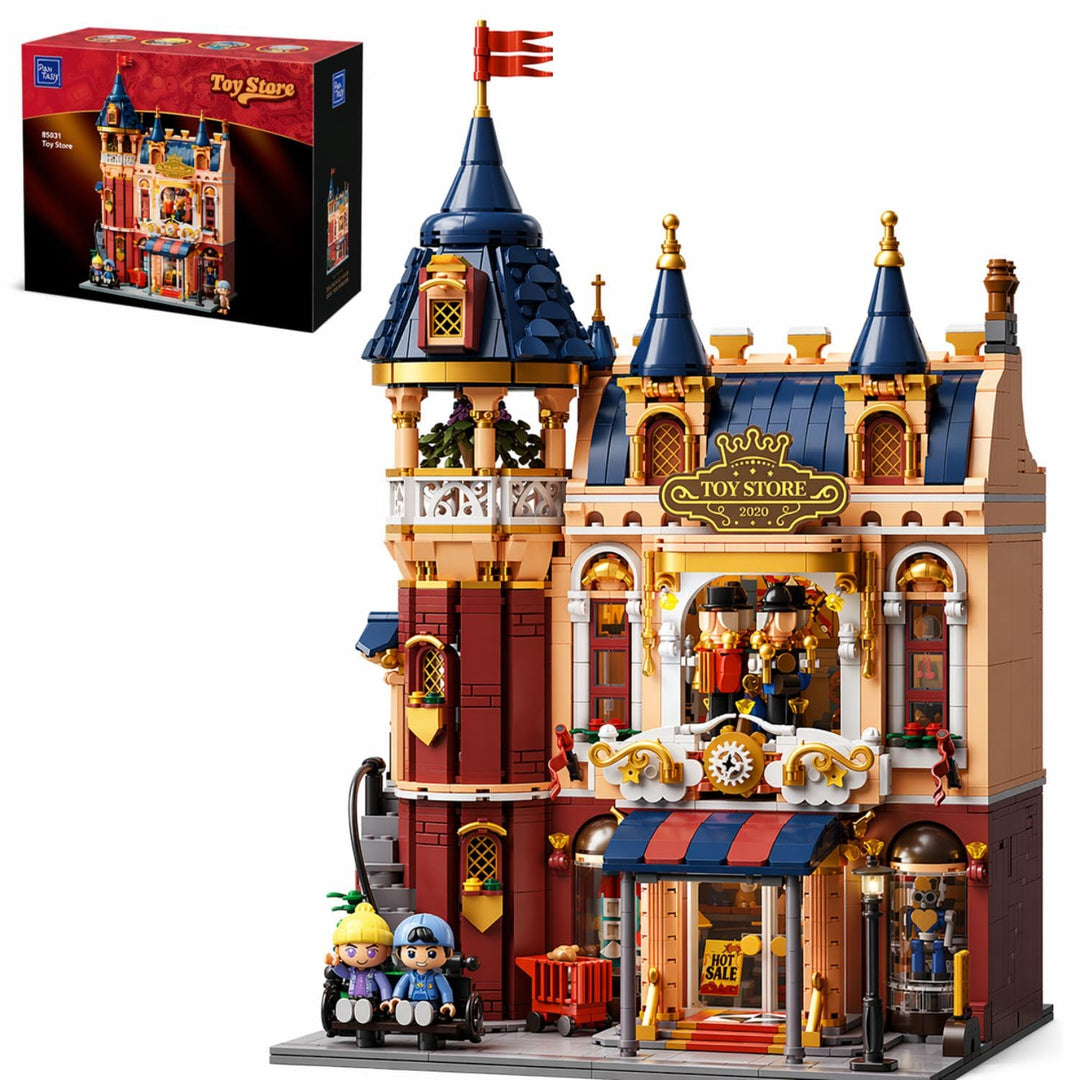 PANTASY Spielzeugladen Baukasten für Erwachsene, Europäisches Schloss im Modular Street Scene Design