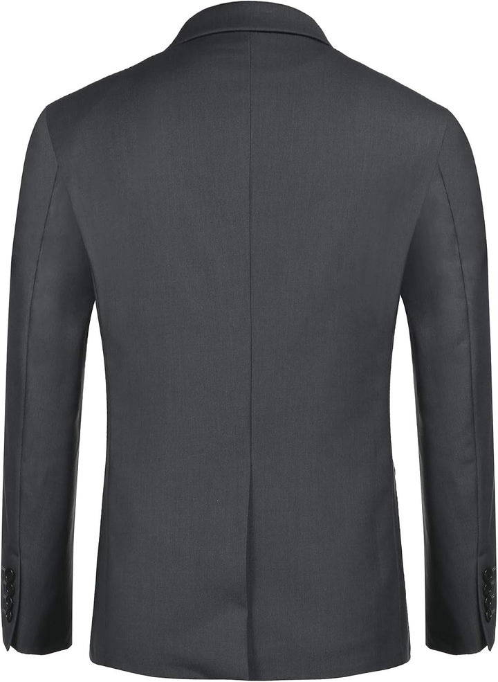 MAXMODA Herren Sakko Sportlich Männer Blazer Slim Fit Jackett Freizeit 1 Knopf Anzugjacke für Männer