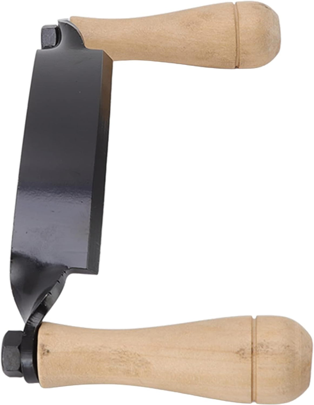 Fdit Draw Shave Knife, HRC 30 Wolframstahl Holzbearbeitungs-Entrindungshandwerkzeug mit Holzgriff fü