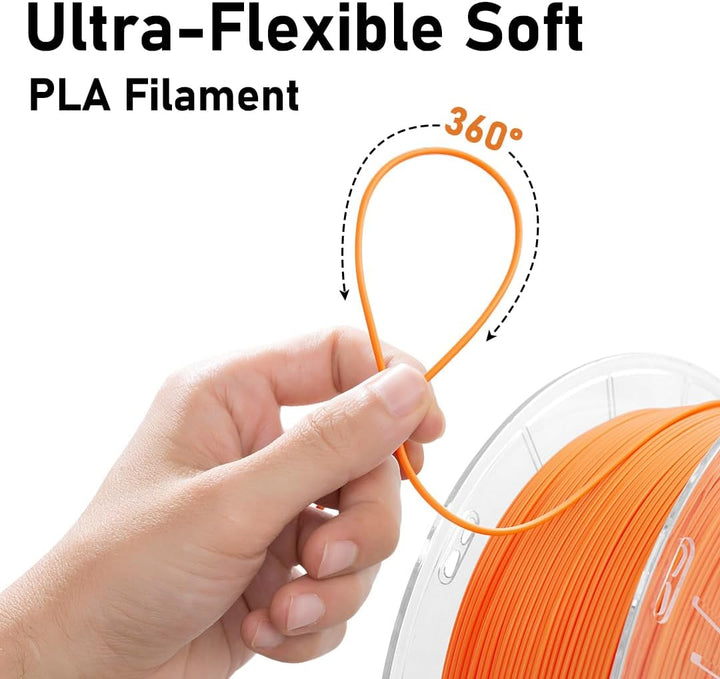 YXPOLYER Flexibles PLA Pro 3D-Drucker-Filament Schwarz für luftlose Basketbälle, leichtes und hochel