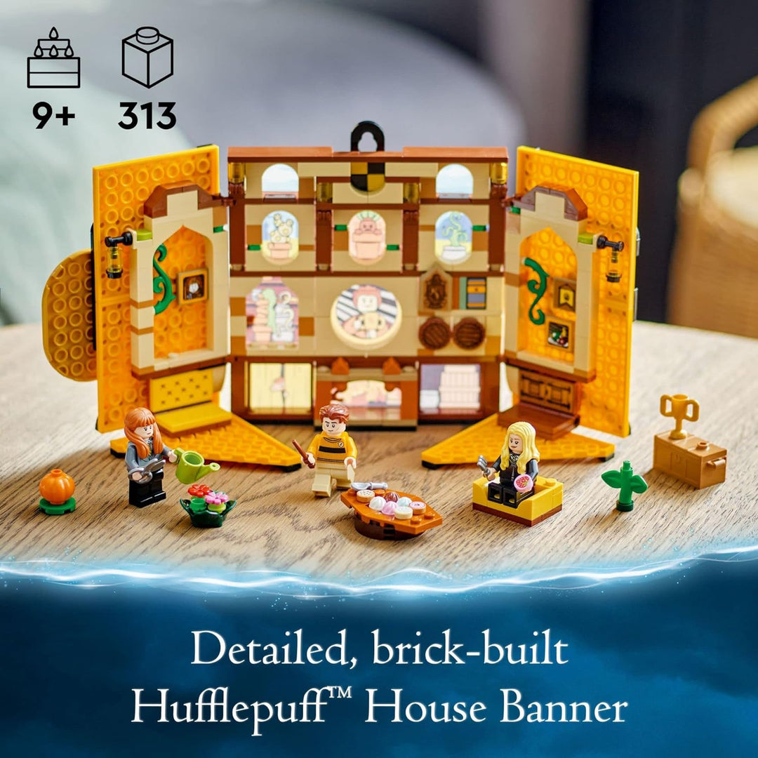 LEGO Harry Potter 76412 Hogwarts Schloss Hufflepuff, Gemeinschaftsraum, Wanddekoration, Bauset mit 3
