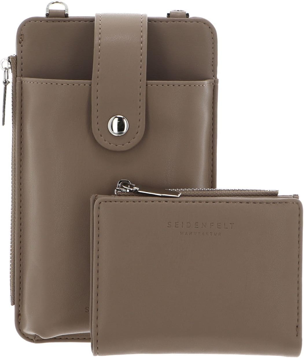 Seidenfelt Medja - Handytasche 18 cm powder taupe, powder taupe