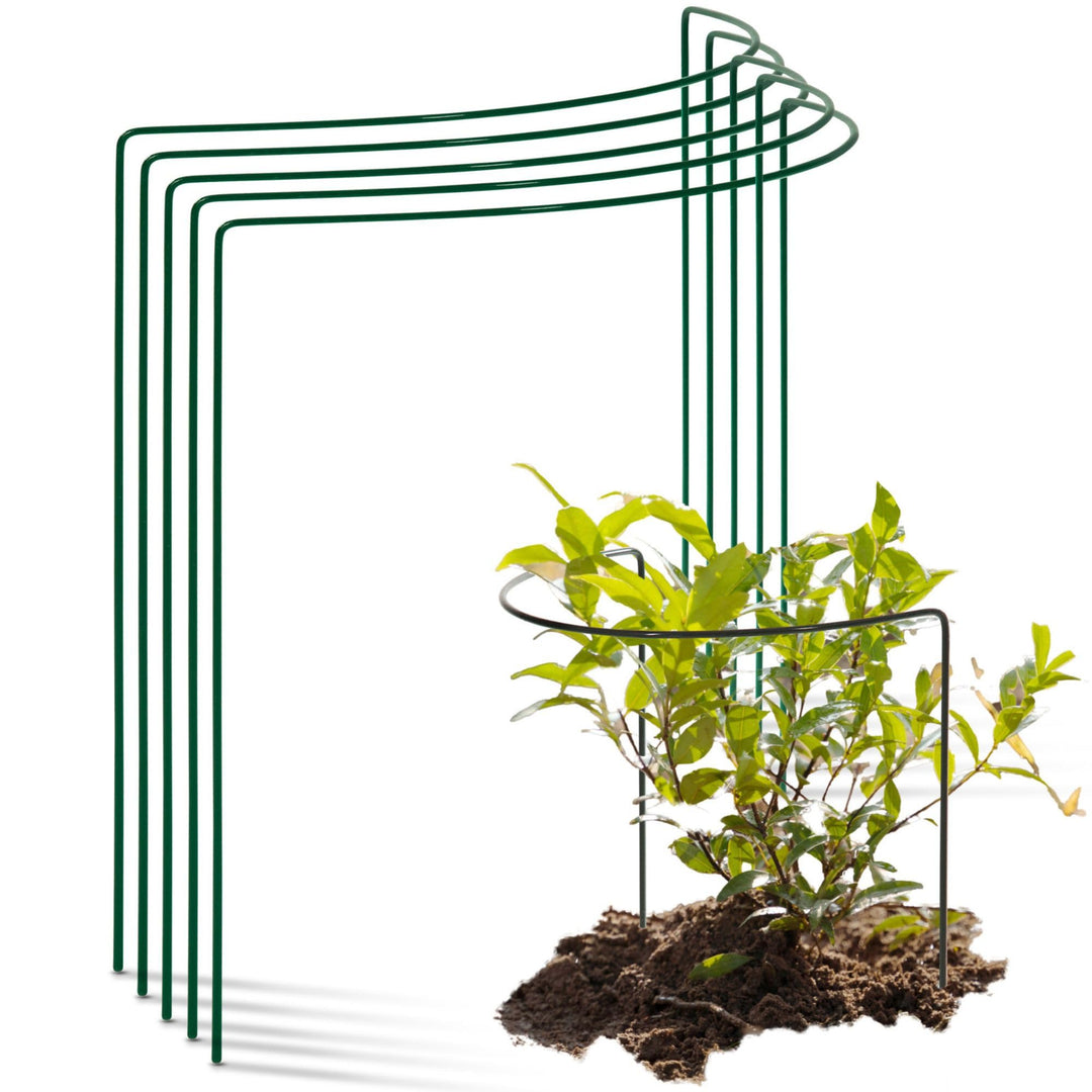 Novatool 5 Strauchstütze halbrund 40 cm Ø50 cm hoch grün Staudenhalter Blumenhalter Rankengewächs Pf