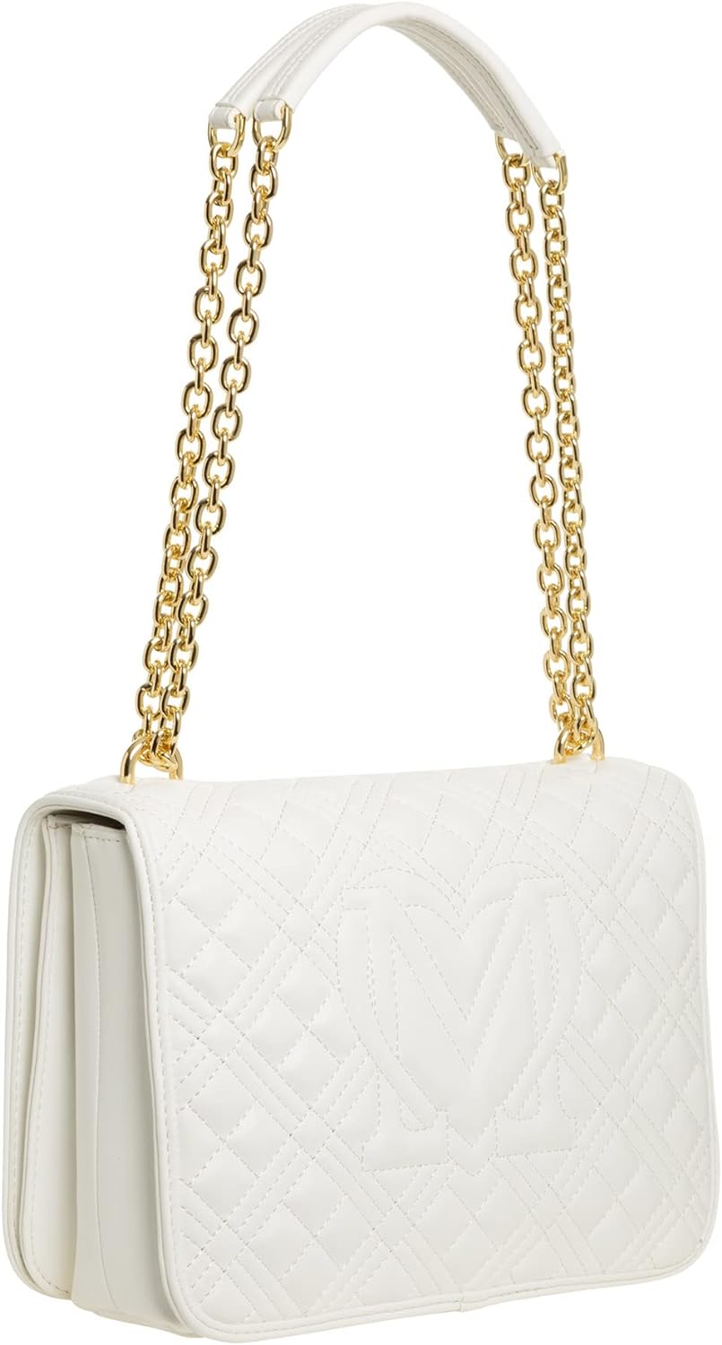 Love Moschino damen Umhangetasche off white