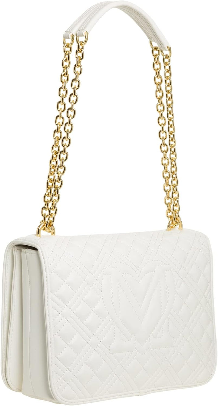 Love Moschino damen Umhangetasche off white