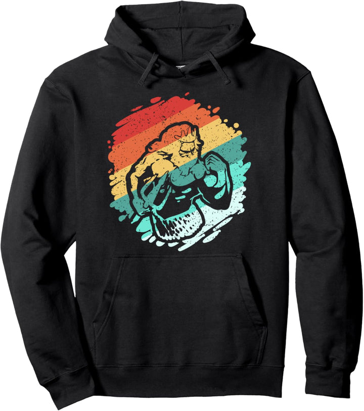 Poseidon-Illustration für einen altgriechischen Pullover Hoodie